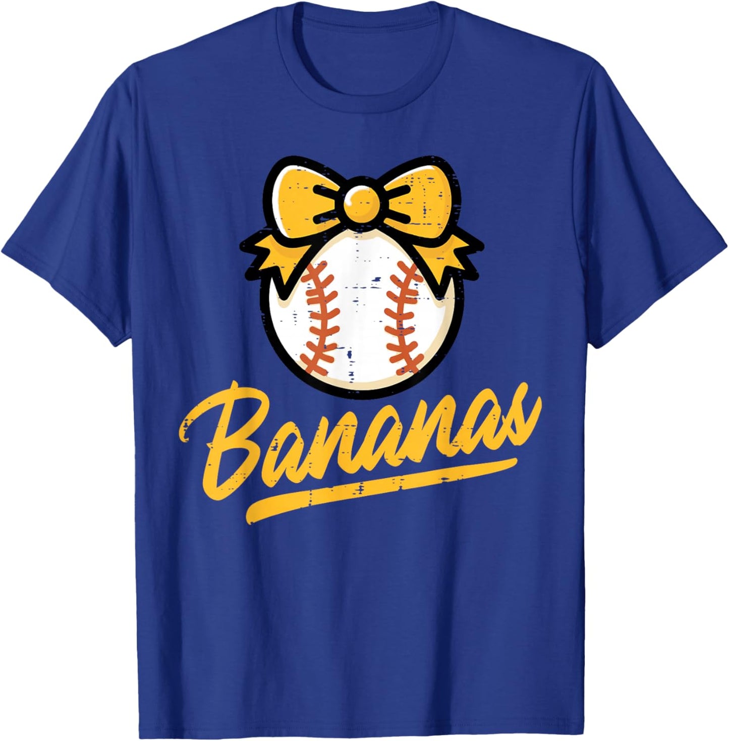 Banana Coquette Bow Cute Girls Kids Women T-Shirt - T-Shirt | Royal