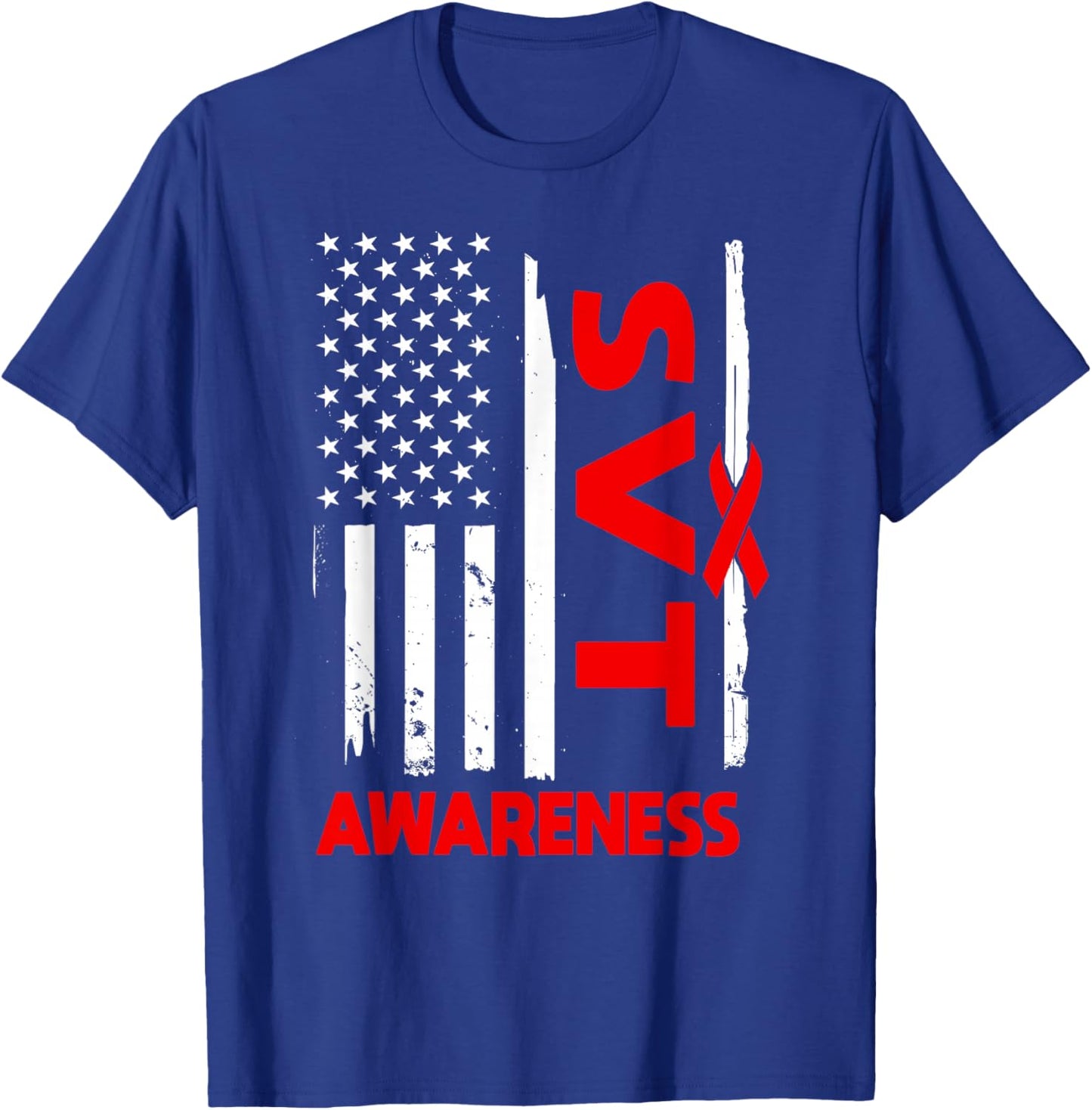 American Flag SVT Awareness USA T-Shirt - T-Shirt | Royal