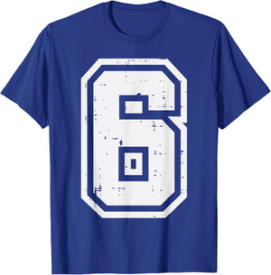 Number 6 Costume Halloween 67 Meme Men Women Kids Youth Teen T-Shirt - T-Shirt | Royal