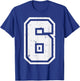 Number 6 Costume Halloween 67 Meme Men Women Kids Youth Teen T-Shirt - T-Shirt | Royal