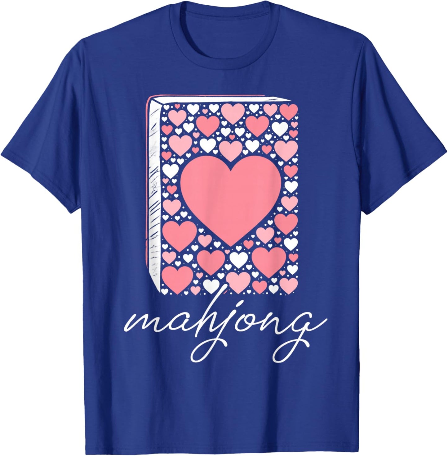Mahjong Heart Love Mah-Jong Lover Valentine T-Shirt - T-Shirt | Royal