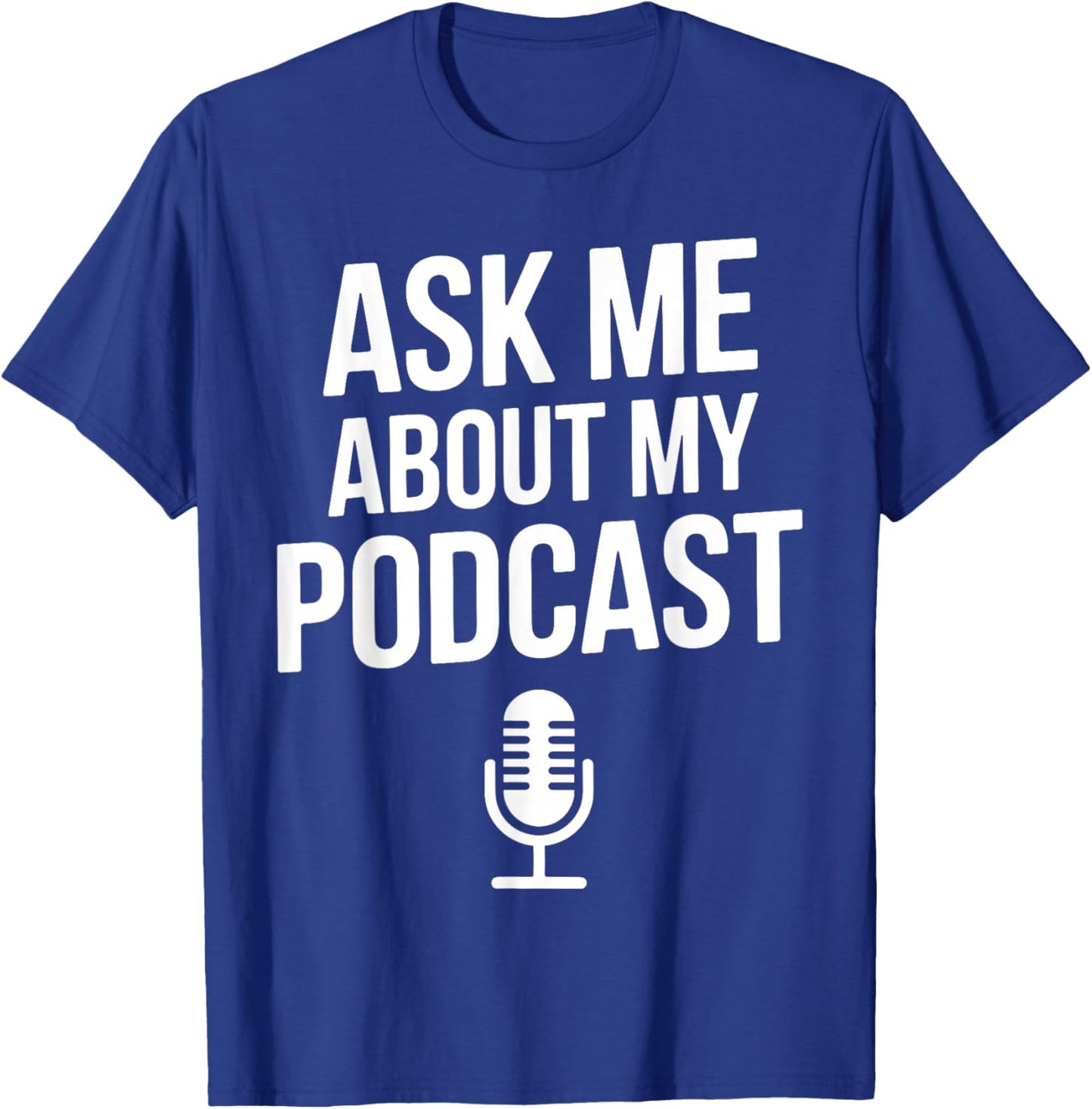 Best Podcast Art Women Podcasting Podcaster Podcast T-Shirt - T-Shirt | Royal