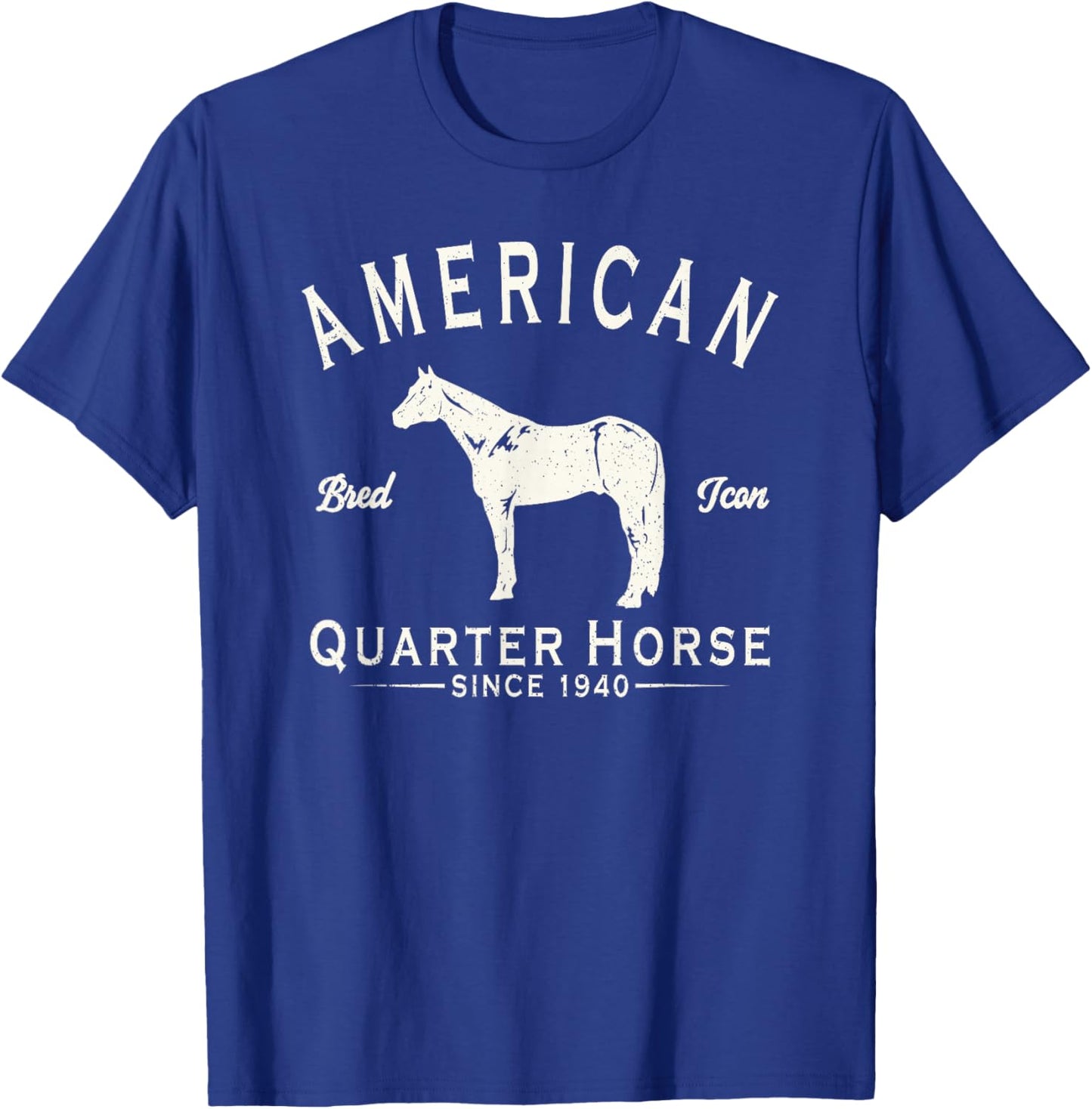 American Quarter Horse 1940 - Equestrian Saddle Riding T-Shirt - T-Shirt | Royal