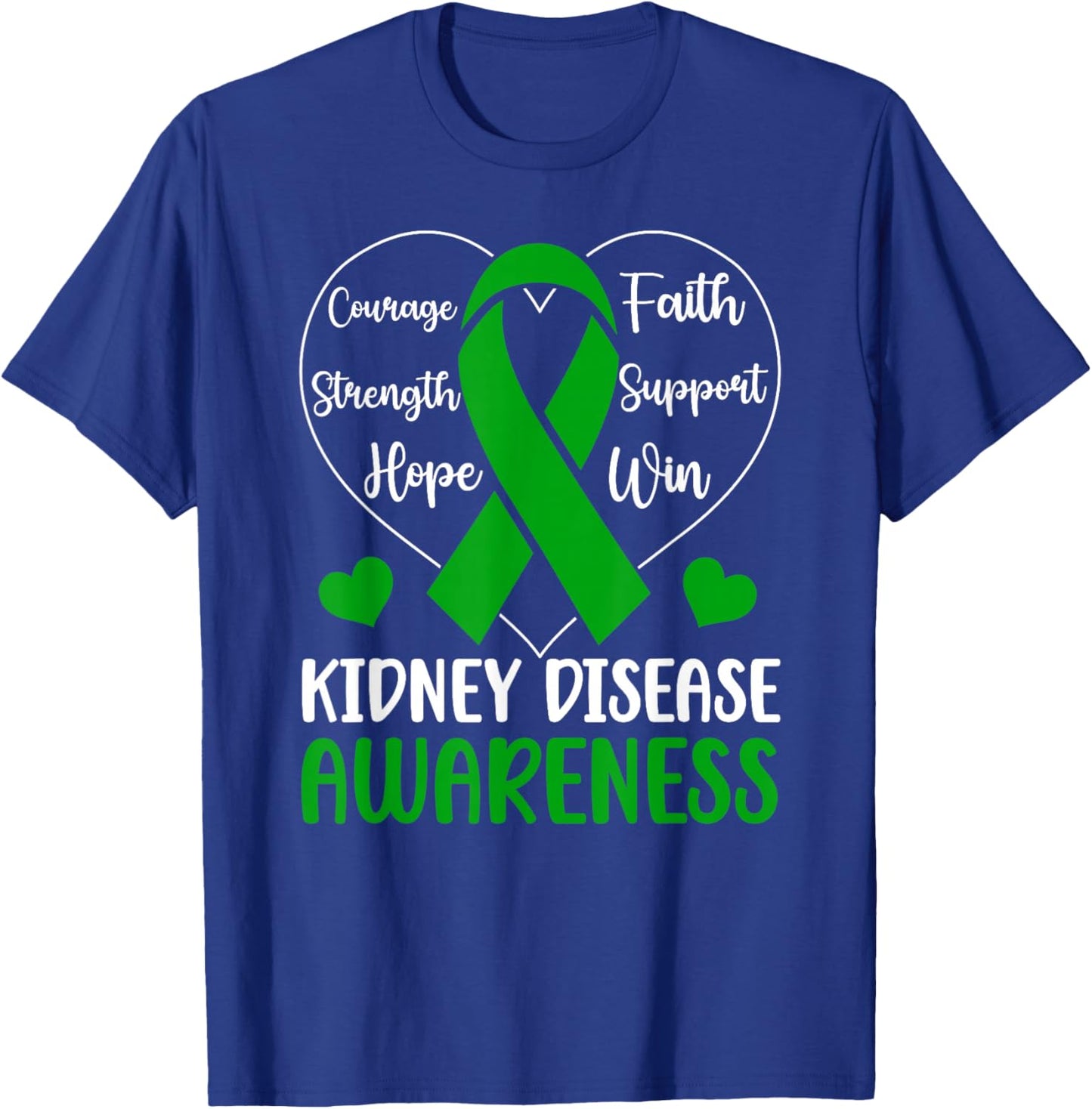Kidney Disease Awareness Month Kidney Disease Warrior T-Shirt - T-Shirt | Royal