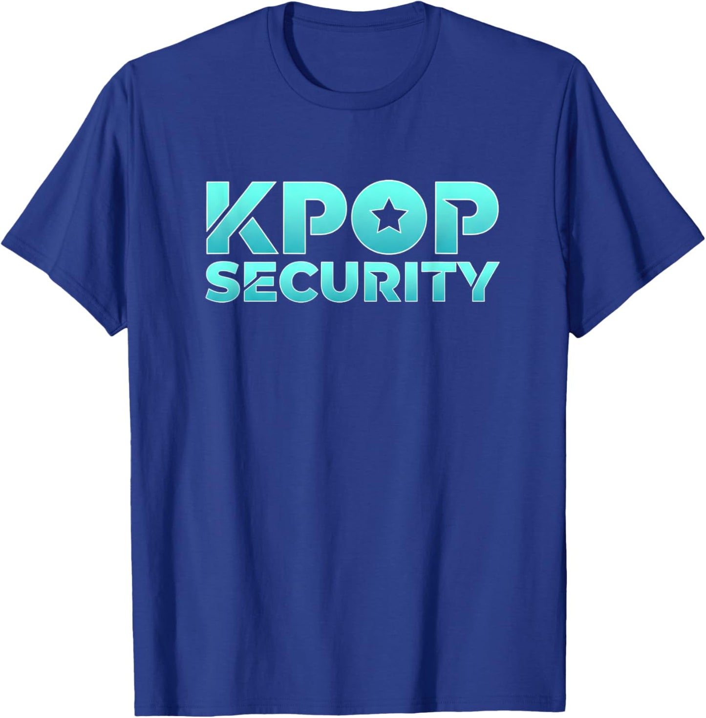 Kpop Security Star Logo Fan Club Badge Dance Crew T-Shirt - T-Shirt | Royal