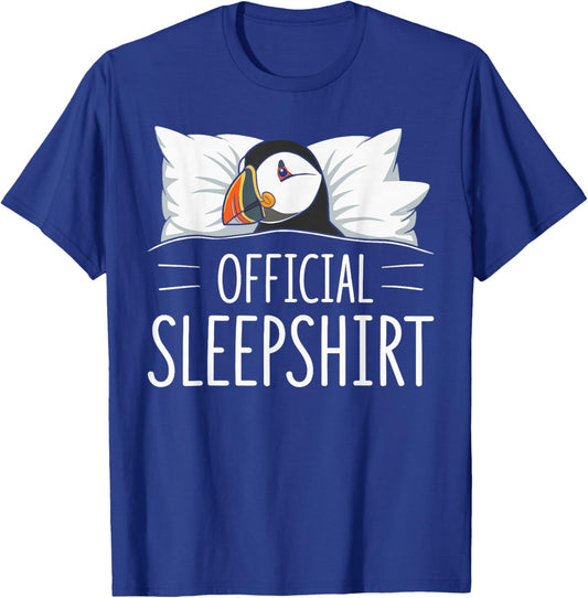 Official Sleepshirt Sleeping Puffin Lovers Pajama T-Shirt - T-Shirt | Royal