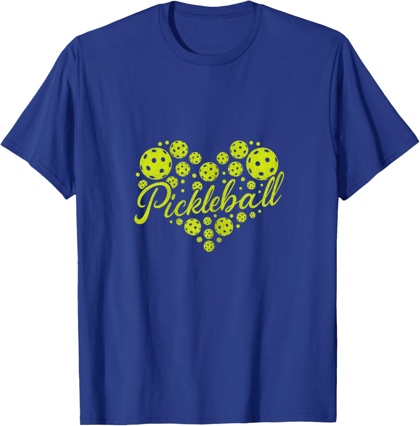 Pickleball Lovers Heart Ball Cute Women Girls T-Shirt - T-Shirt | Royal