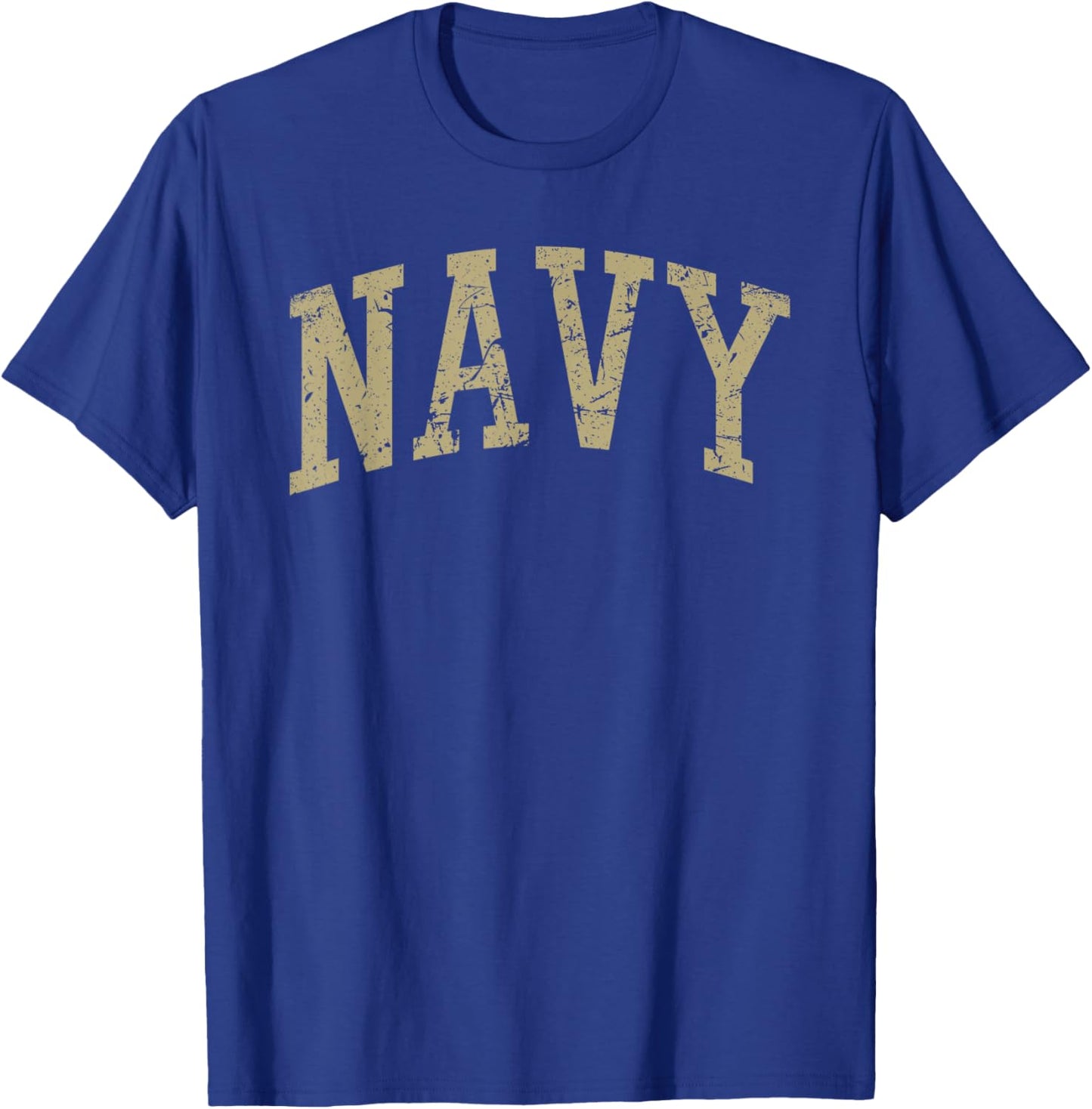 Navy - Throwback Design - Vintage Worn Classic T-Shirt - T-Shirt | Royal