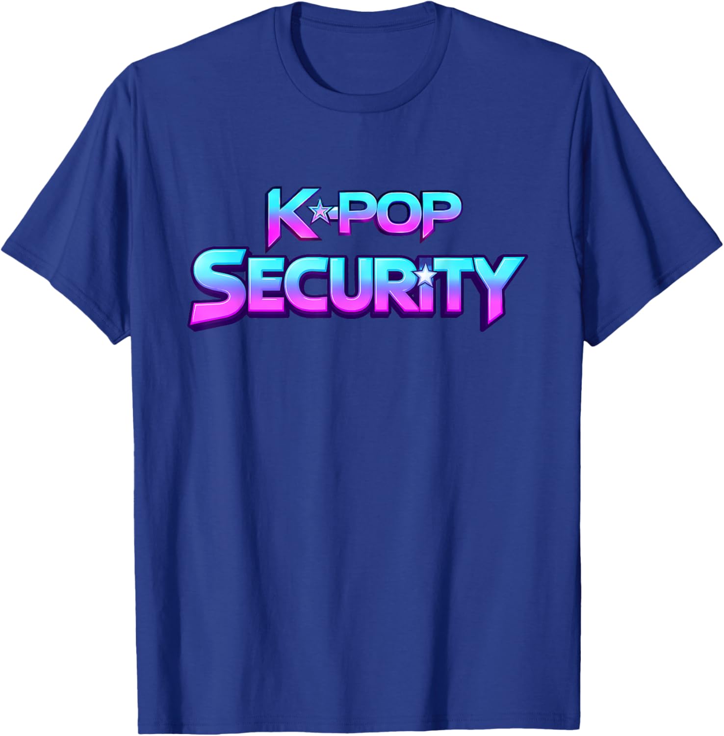 K-Pop Security Mom Dad Kid Funny Birthday Bday Concert Staff T-Shirt - T-Shirt | Royal