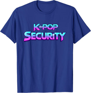 K-Pop Security Mom Dad Kid Funny Birthday Bday Concert Staff T-Shirt - T-Shirt | Royal