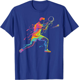 Cool Table Tennis Player Men Kids Boys T-Shirt - T-Shirt | Royal