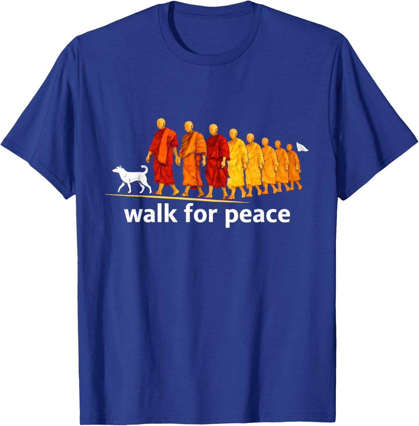 Retro Walk for Peace T-Shirt - T-Shirt | Royal