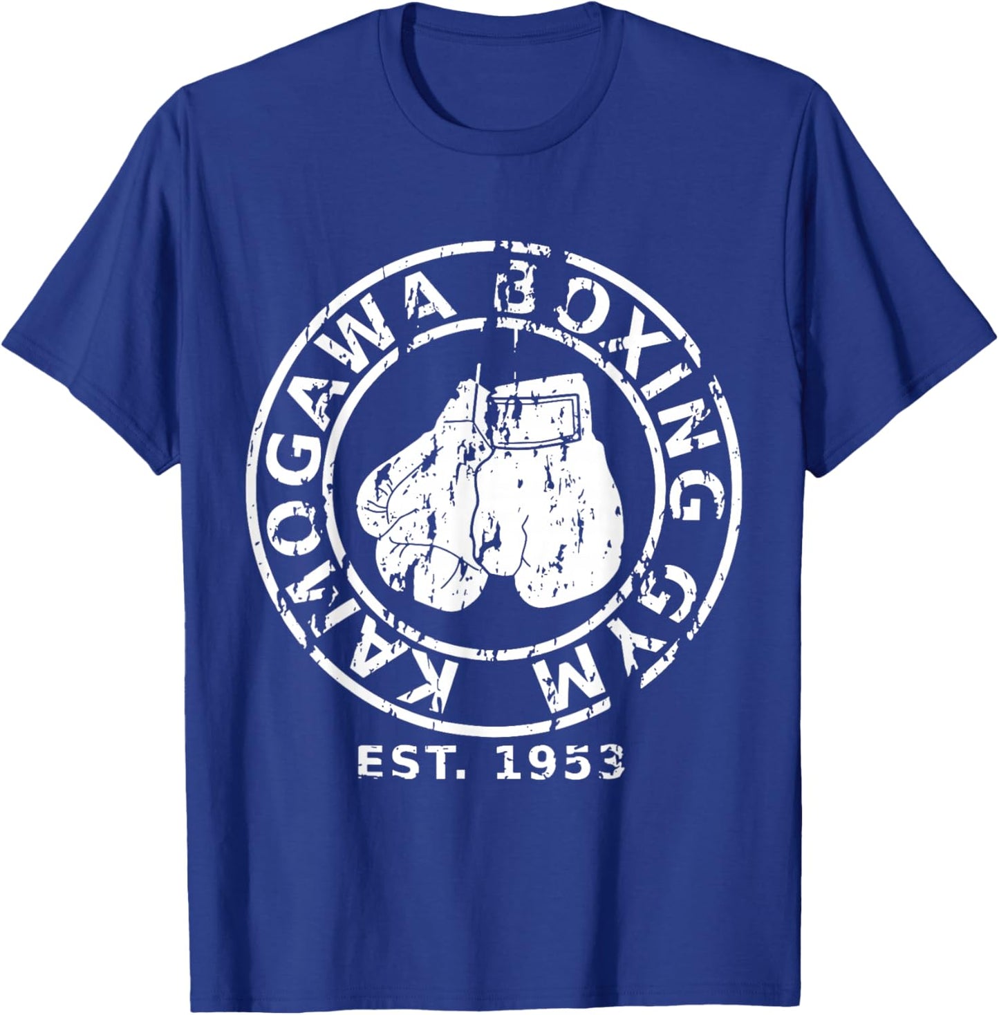 KBG(Kamogawa) Boxing Gym Tokyo, Japan Est 1953 Boxing Gloves T-Shirt - T-Shirt | Royal