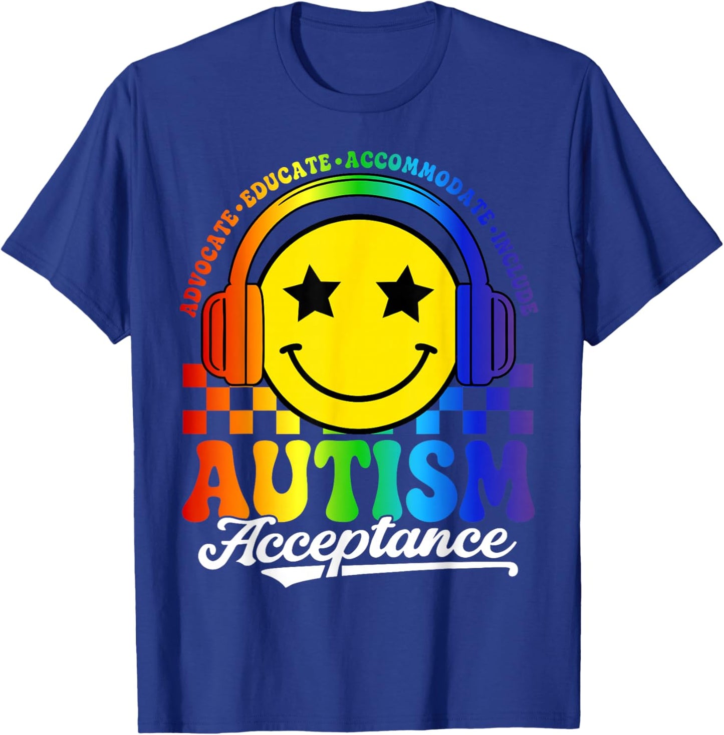 Autism Awareness Acceptance Special Education Teacher Kids T-Shirt - T-Shirt | Royal