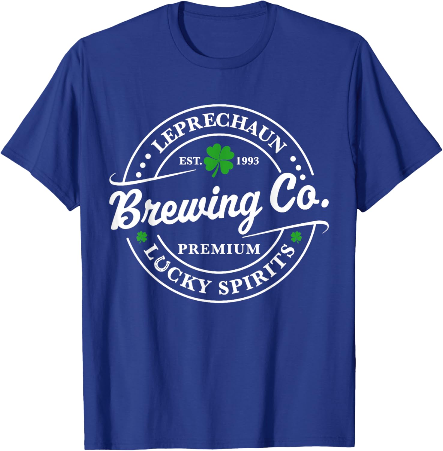 Leprechaun Lucky Spirits Brewing Shamrock St. Patrick's Day T-Shirt - T-Shirt | Royal