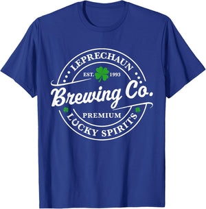 Leprechaun Lucky Spirits Brewing Shamrock St. Patrick's Day T-Shirt - T-Shirt | Royal