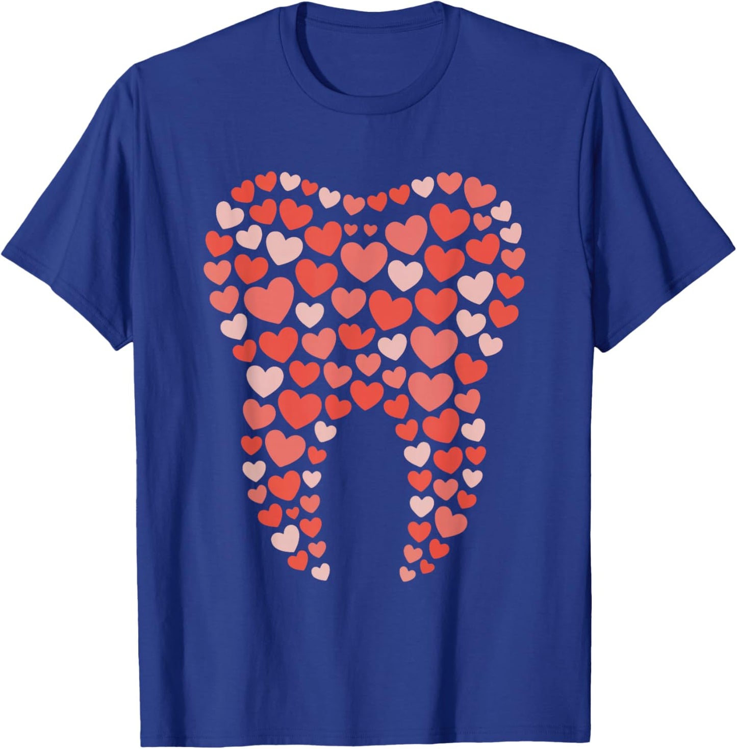 Tooth Dentist Dental Hygienist Valentines Day Dentistry T-Shirt - T-Shirt | Royal