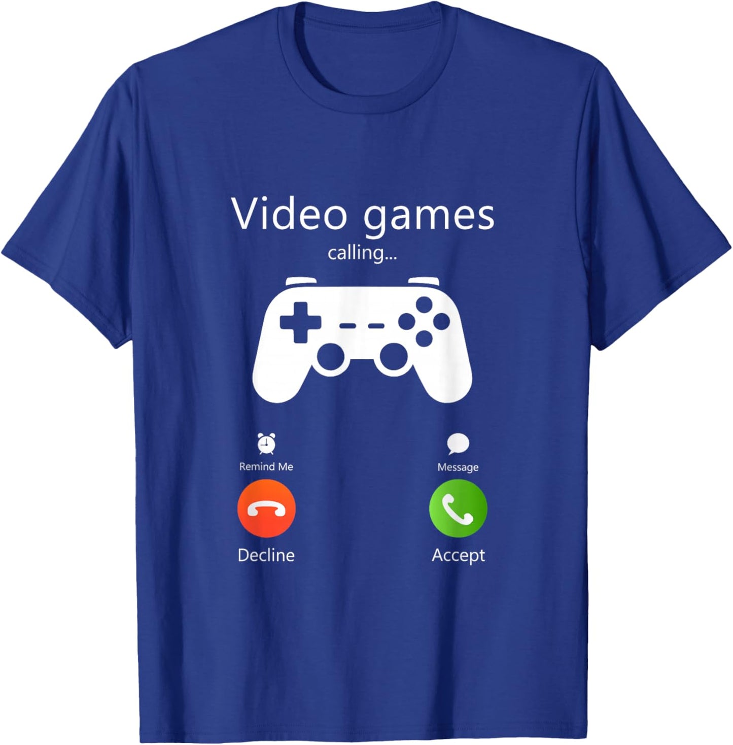 Video Games are Calling Funny Gaming Retro Gamer Gifts T-Shirt - T-Shirt | Royal