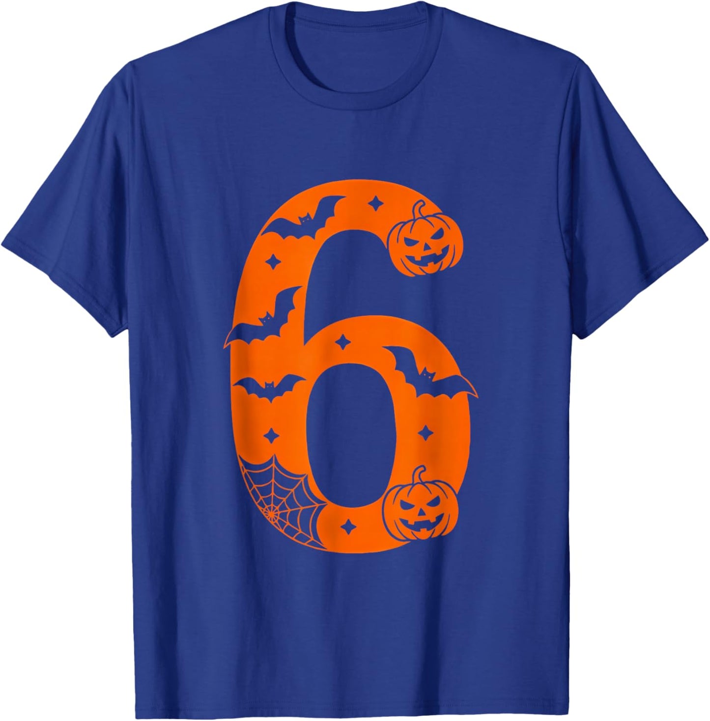 Number 6 Funny Six Seven Meme Halloween T-Shirt - T-Shirt | Royal