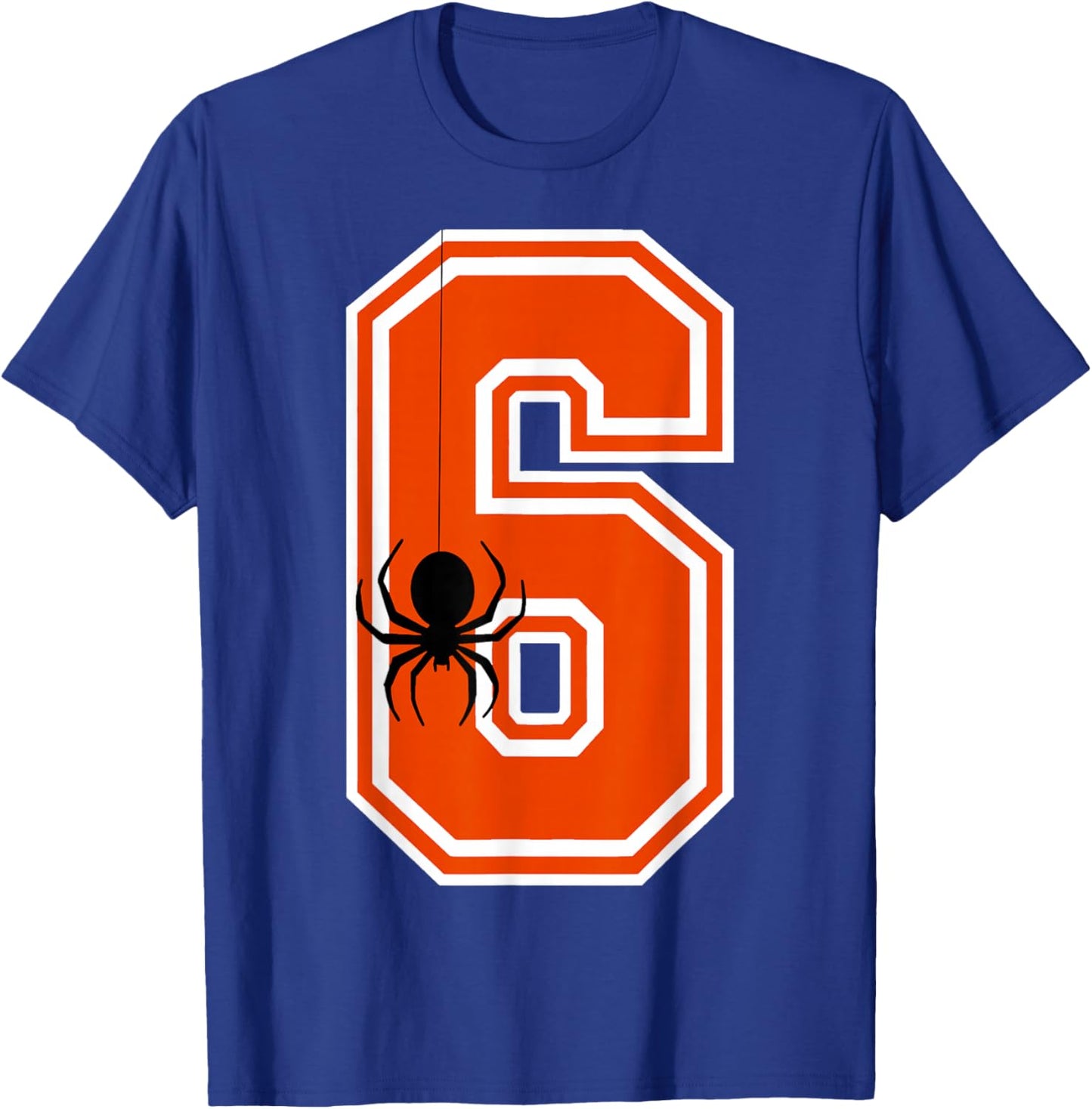 Funny 6 7 Six Seven Spider Web Halloween Costume T-Shirt - T-Shirt | Royal