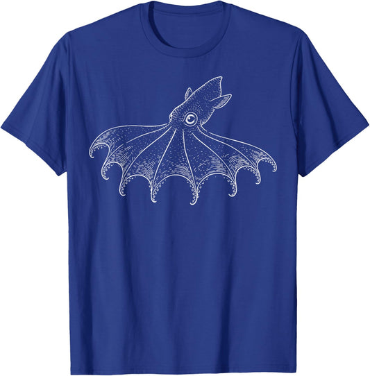Vampire Squid Illustration T-Shirt - T-Shirt | Royal