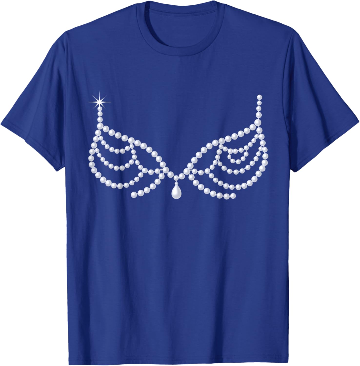 Crystal Bra Showgirl Halloween Lazy Costume T-Shirt - T-Shirt | Royal