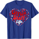 Front Office Staff Life Valentine Admin Back to School T-Shirt - T-Shirt | Royal