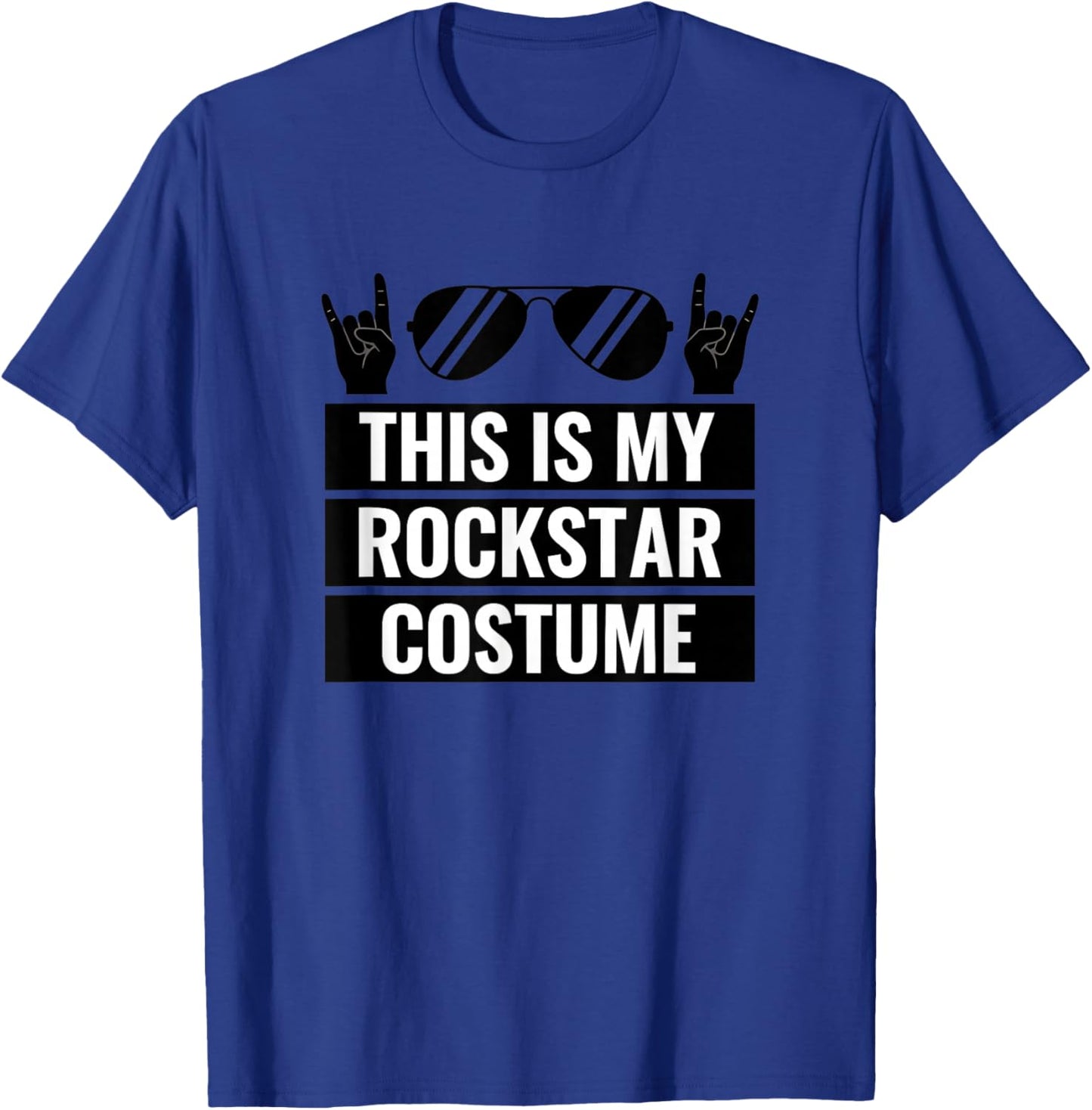 This is My Rockstar Costume Kids Halloween Rockstar Outfit T-Shirt - T-Shirt | Royal
