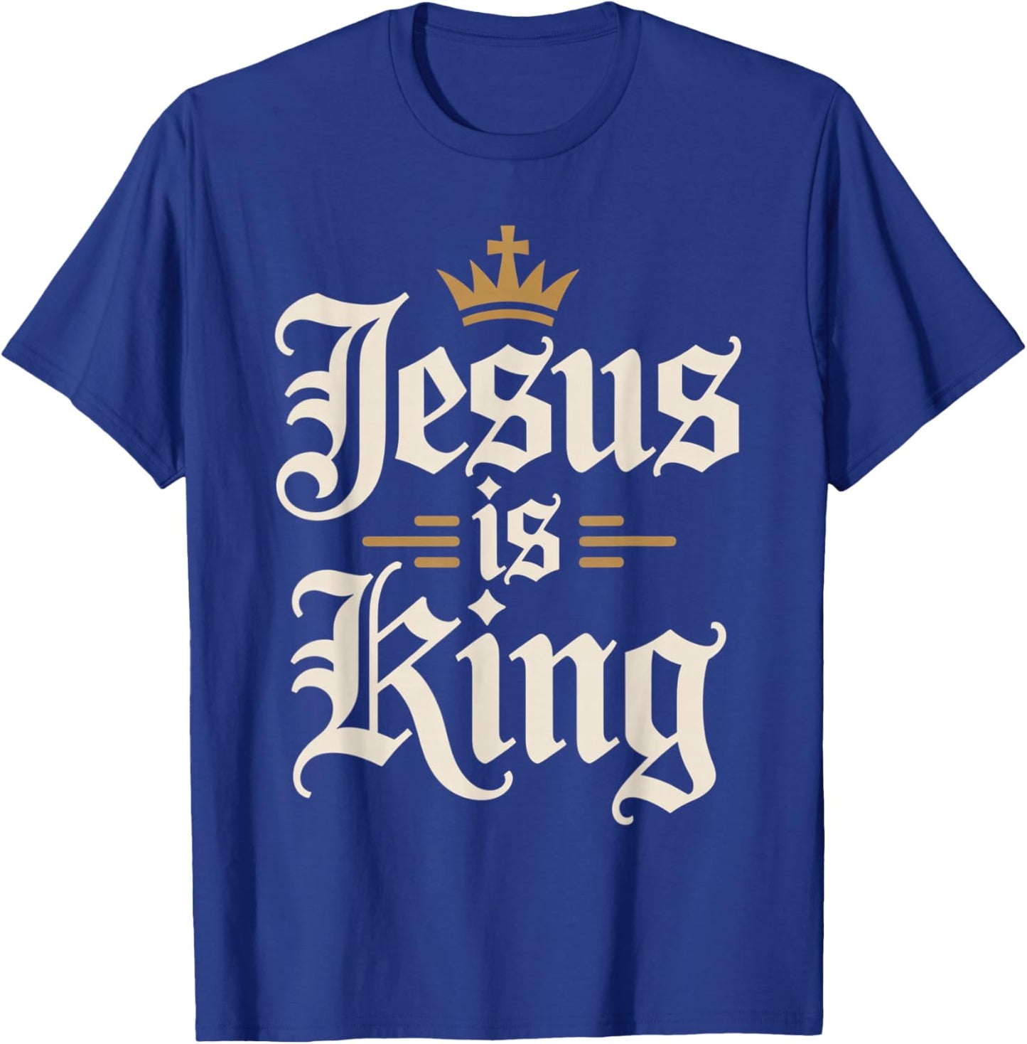 Jesus is King Christian Men T-Shirt - T-Shirt | Royal