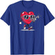 Trumpet Heart Player Trumpetist Valentine's Day Sunglasses T-Shirt - T-Shirt | Royal