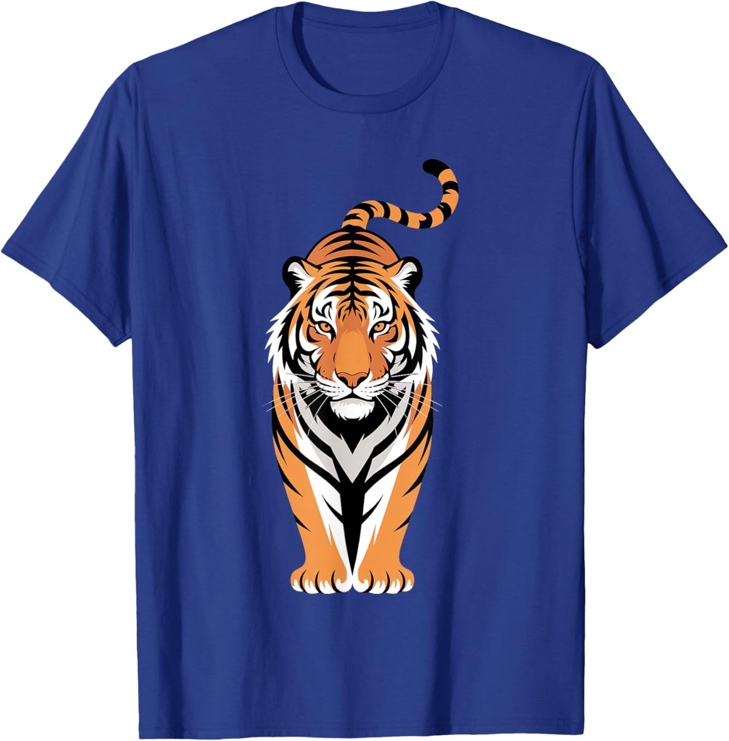 Funny Tiger Art Women Boys Girls Animal Tiger Lover T-Shirt - T-Shirt | Royal