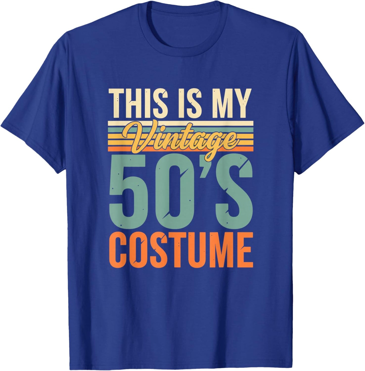 This is My Vintage 50S Costume Retro Halloween Kids 1950S T-Shirt - T-Shirt | Royal