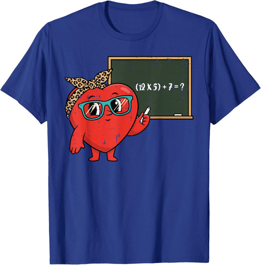 Teacher Valentines Day 6 7 Math Equation 67 Meme Women T-Shirt - T-Shirt | Royal