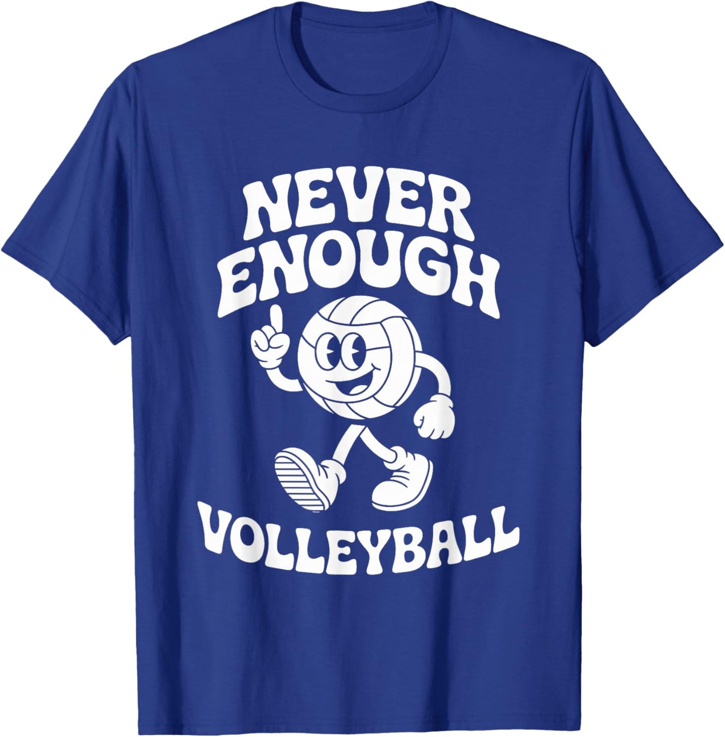 Funny Volleyball Retro T-Shirt - T-Shirt | Royal