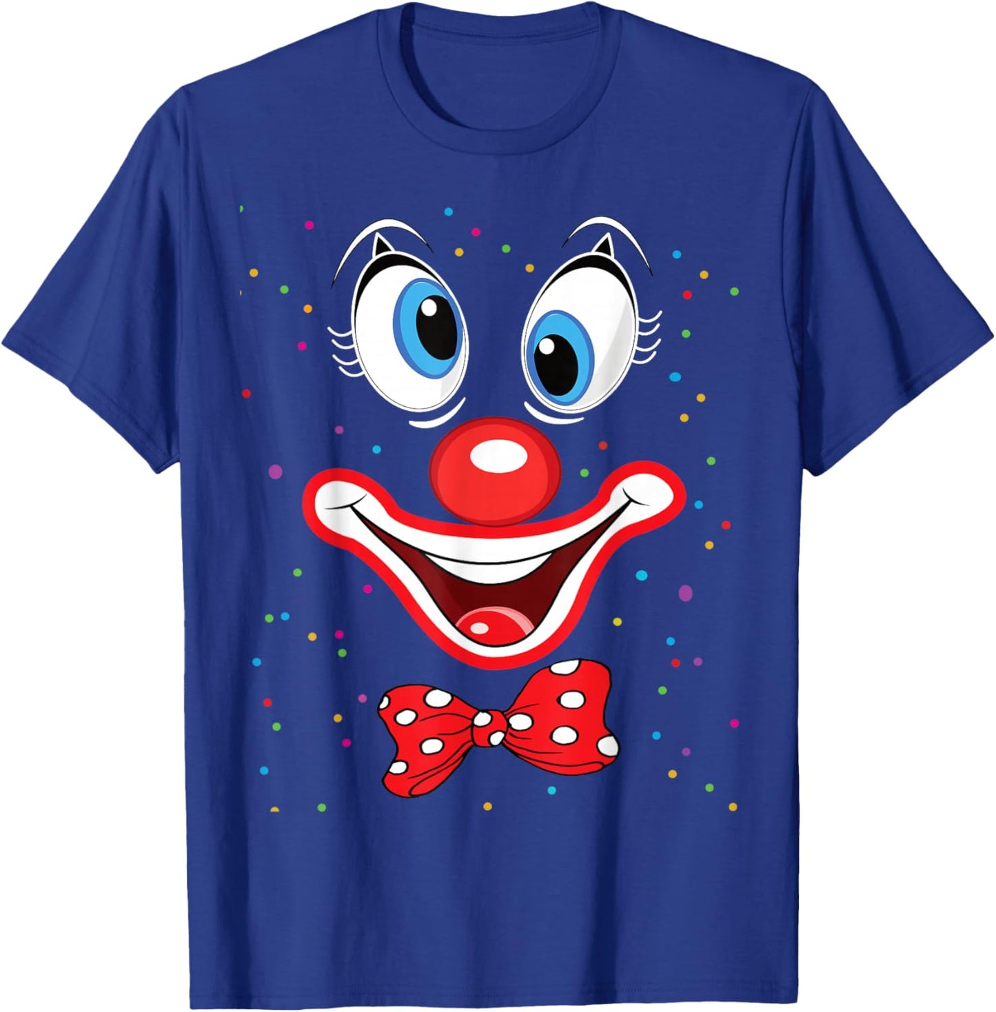 Carnival Clown Face Circus Costume Kids Men Women Carnivals T-Shirt - T-Shirt | Royal