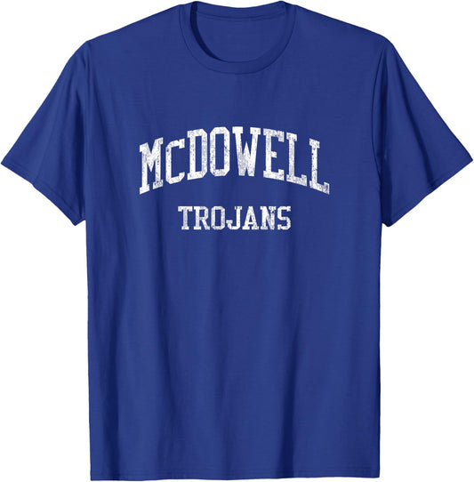 McDowell High School HS Erie PA Vintage Sports T-Shirt - T-Shirt | Royal