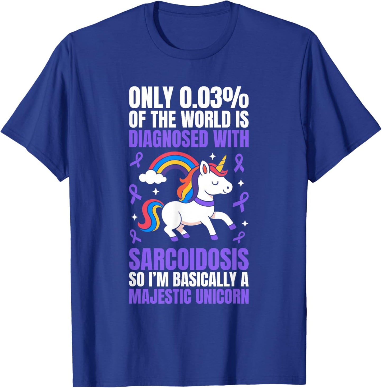 Sarcoidosis Awareness SARC Warrior T-Shirt - T-Shirt | Royal