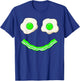 Green Smile Face Eggs and Bacon Ham Breakfast St Patrick's T-Shirt - T-Shirt | Royal