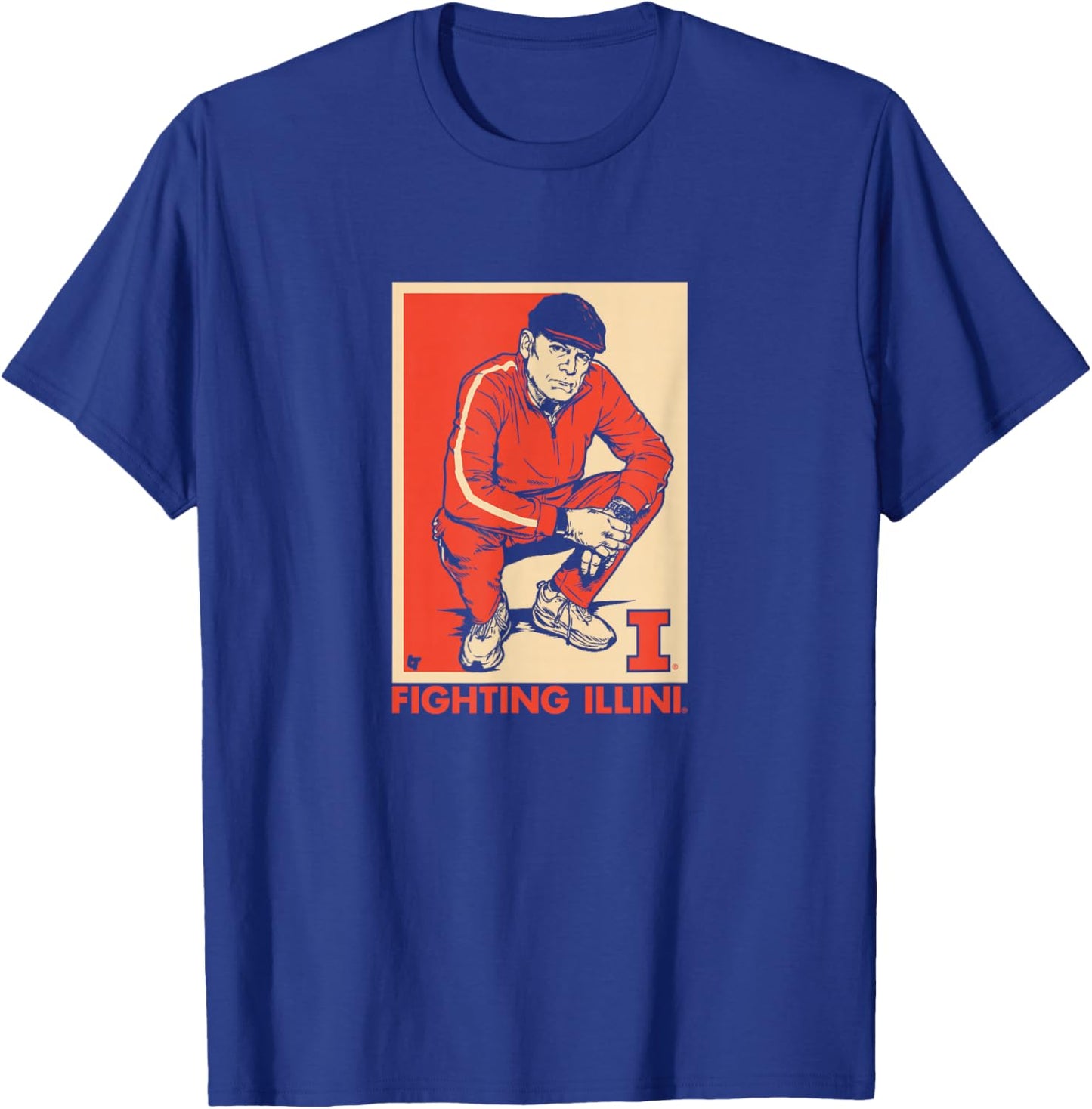 Brad Underwood - Track Suit Coach - Illinois Basketball T-Shirt - T-Shirt | Royal