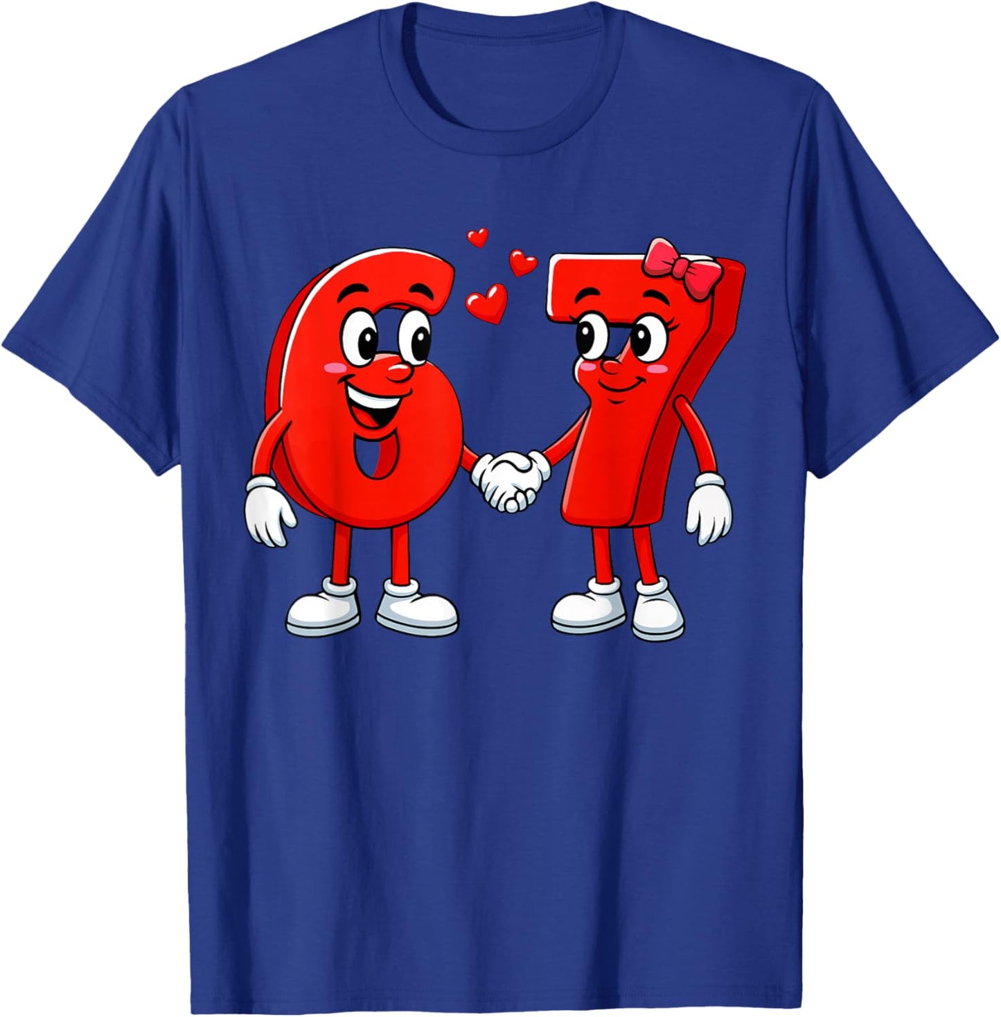 67 Meme Six Seven for Kids Women Men Boys Girls Valentine T-Shirt - T-Shirt | Royal