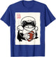 Japanese Grumpy Frog Football Player Funny Football T-Shirt - T-Shirt | Royal