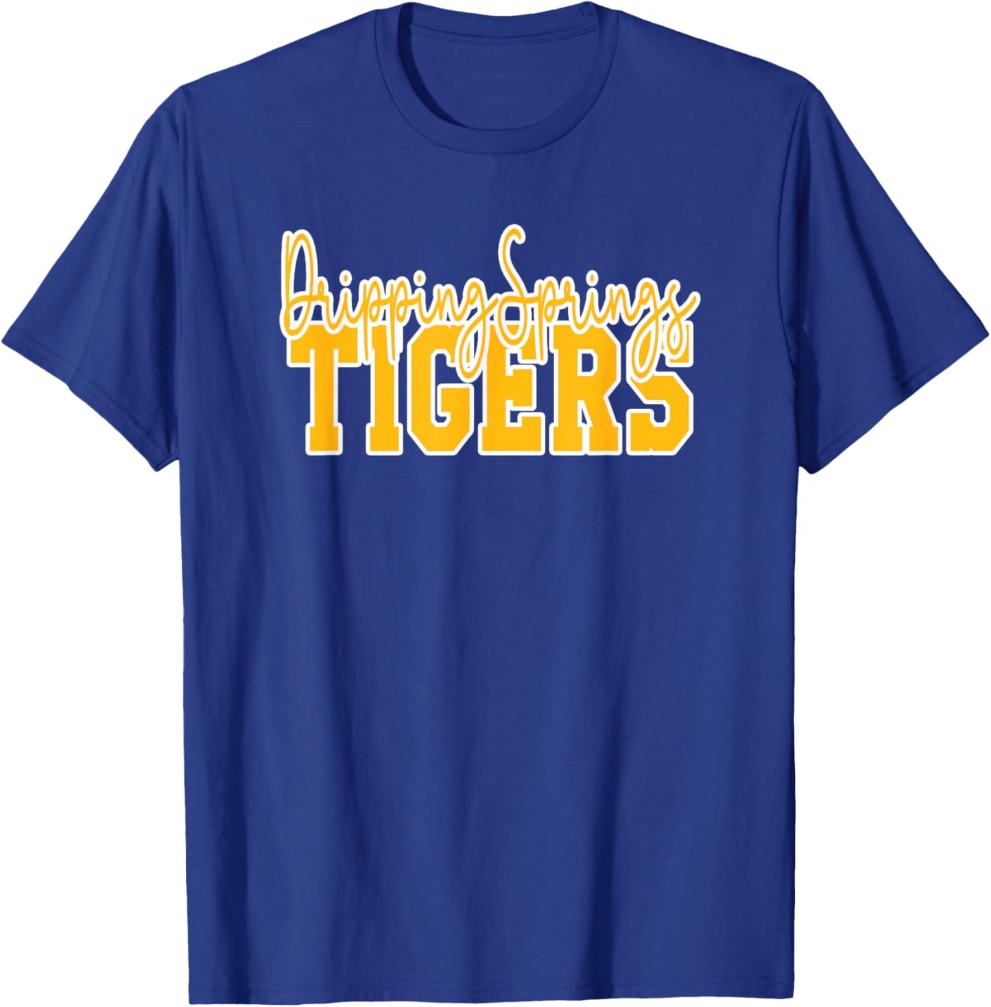 Dripping Springs High School Tigers T-Shirt - T-Shirt | Royal
