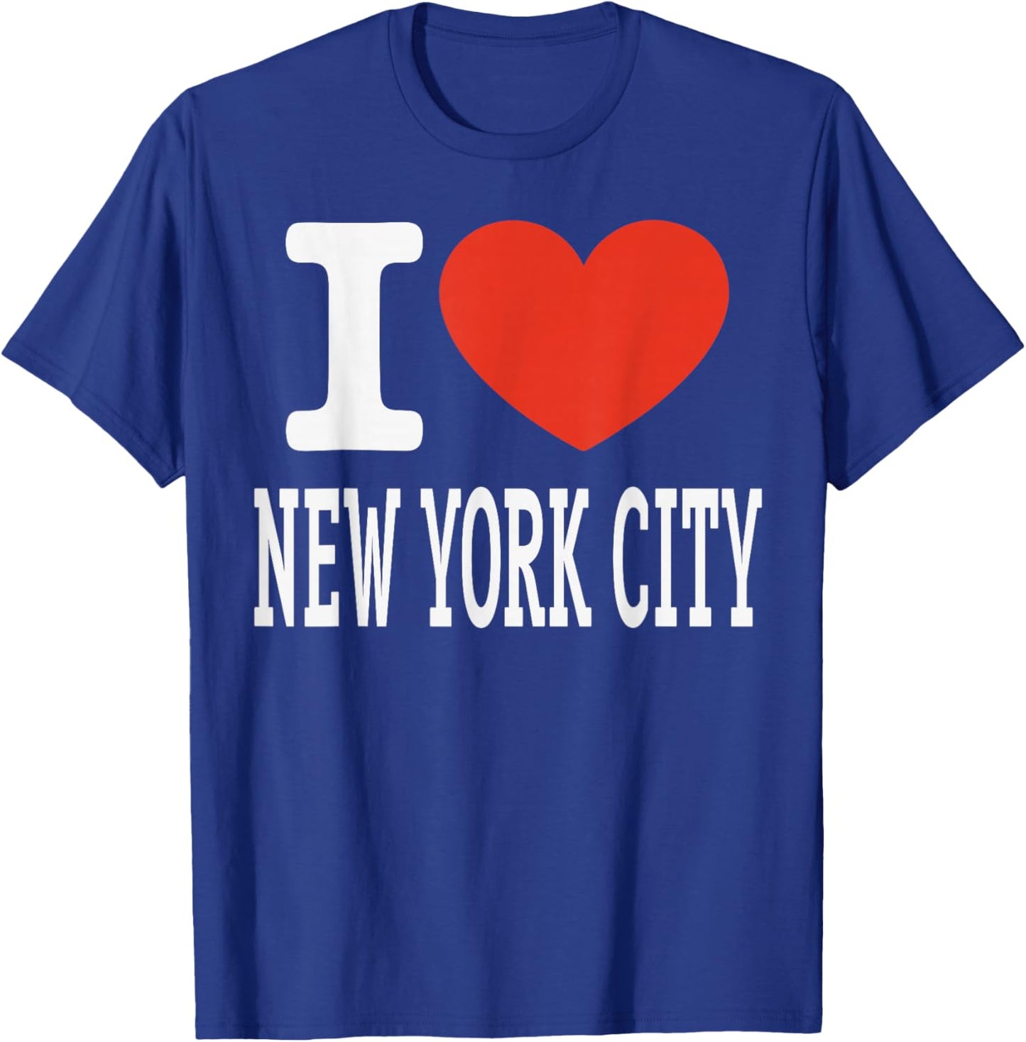 I Love New York City Heart Graphic Souvenir Travel T-Shirt - T-Shirt | Royal