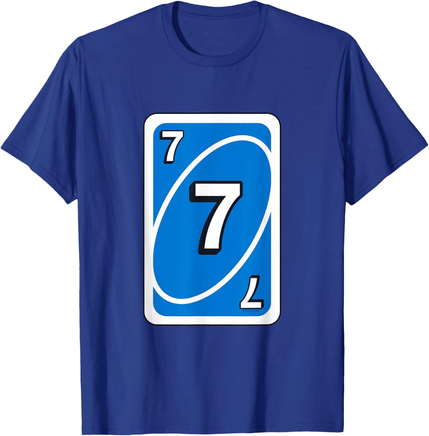 UNO Halloween Blue 7" Card T-Shirt - T-Shirt | Royal