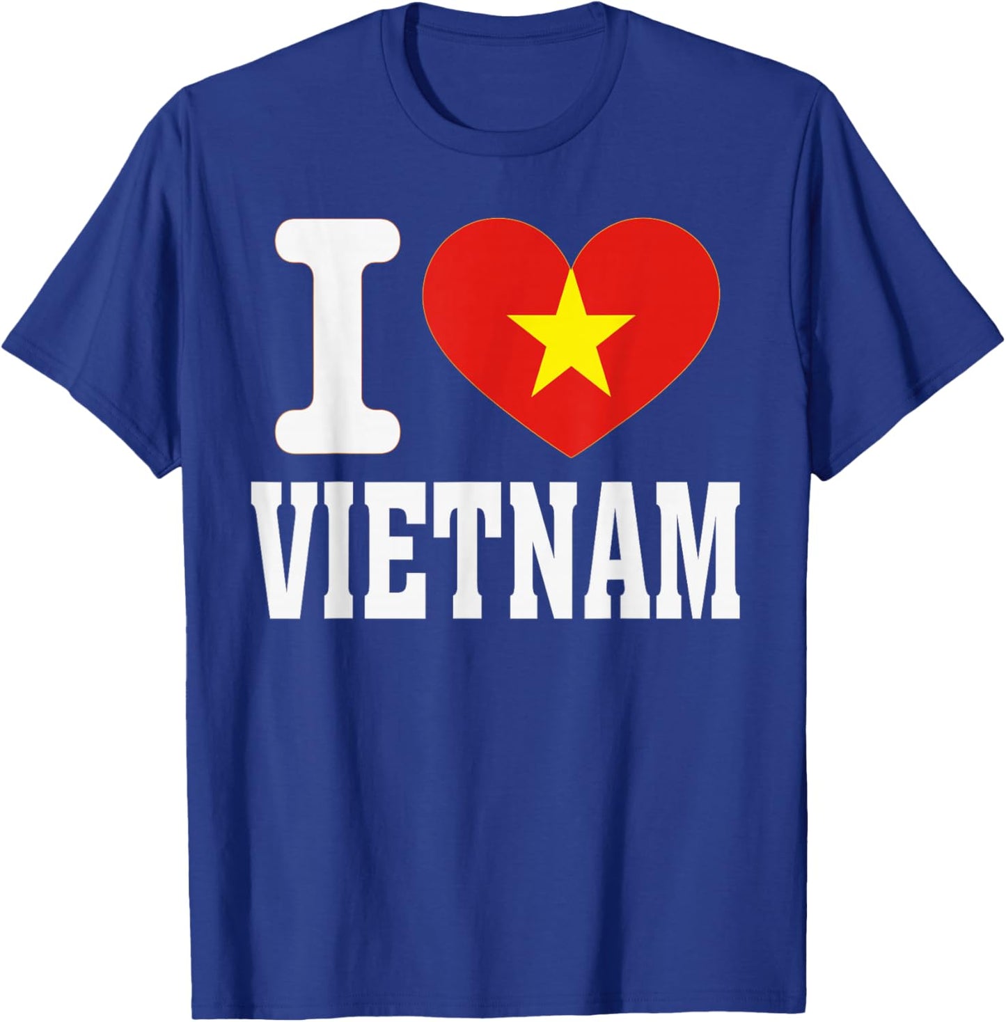 I Love Vietnam Heart Souvenir Lovers Pride Travel T-Shirt - T-Shirt | Royal