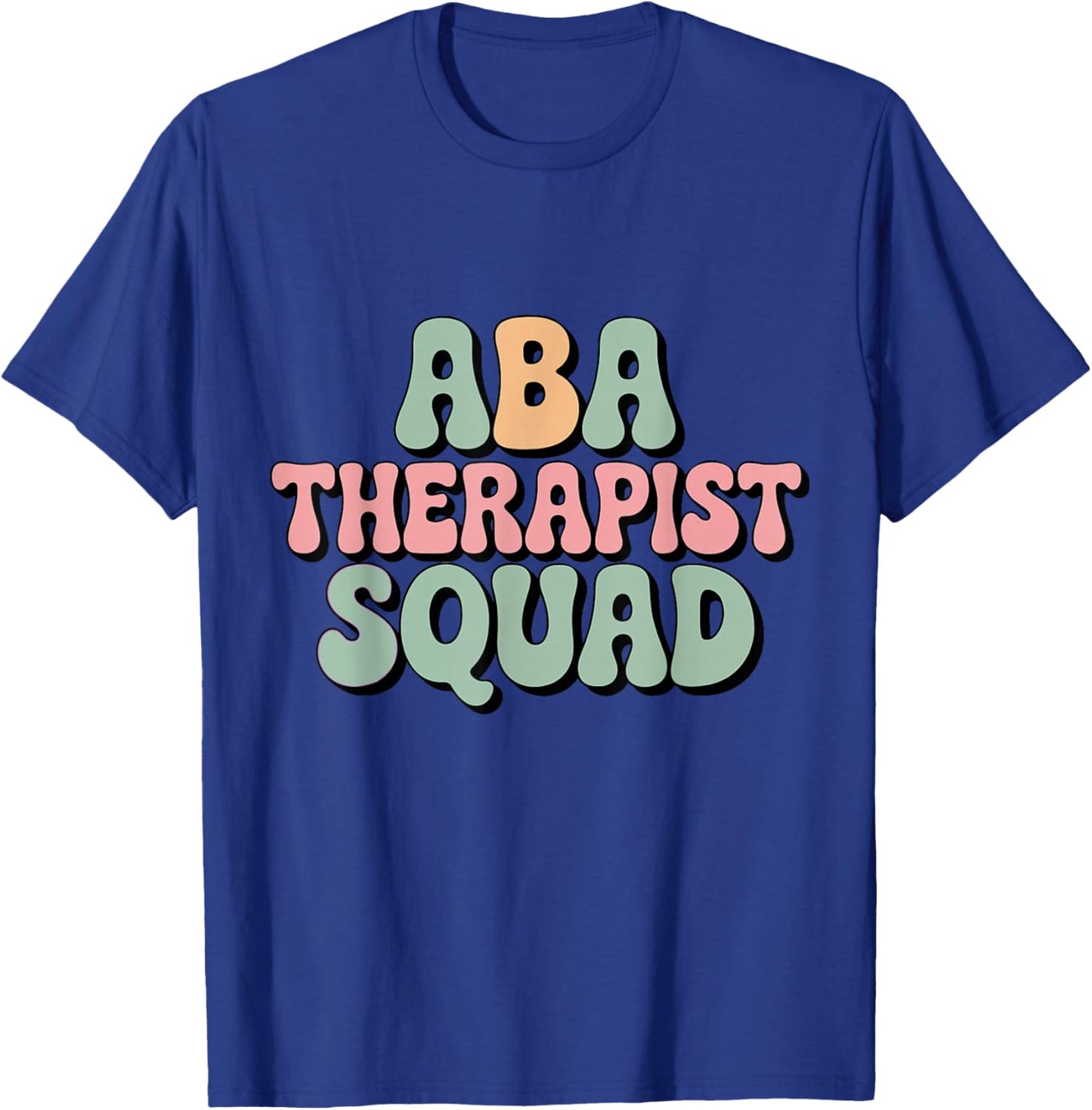 ABA Therapist Squad Autism Awareness Retro Special Education T-Shirt - T-Shirt | Royal