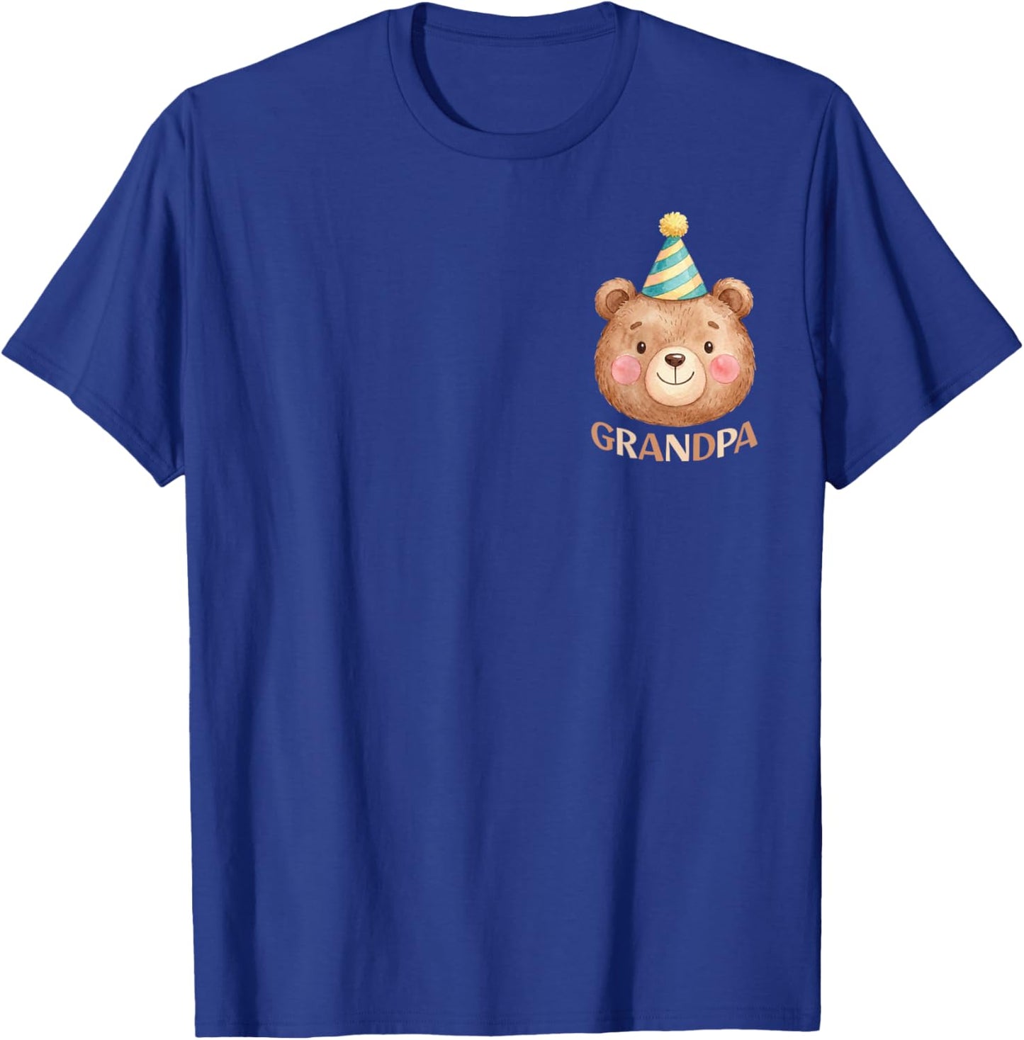 Grandpa Bear 1st Birthday Boy Girl Family Matching Party T-Shirt - T-Shirt | Royal