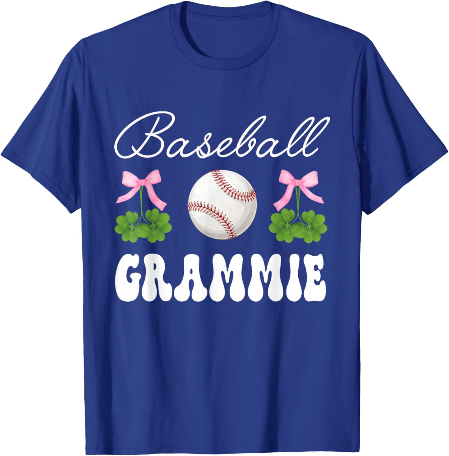 Funny Baseball Grammie Shamrock St Patrick's Day T-Shirt - T-Shirt | Royal