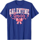 Galentine Gang Coquette Bow Cute Valentine T-Shirt - T-Shirt | Royal