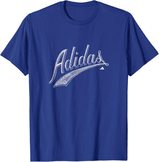adidas Signature Script Tailsweep Graphic T-Shirt - T-Shirt | Royal